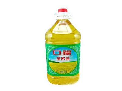 5L口福純香菜籽（zǐ）油配送
